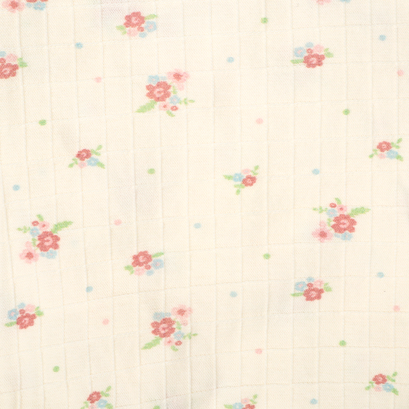 半袖プレオール 涼やか お花 アイボリー アイボリー 60cm
