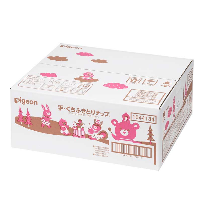 手・くちふきとりナップ 70枚×18個 Pigeon Friends