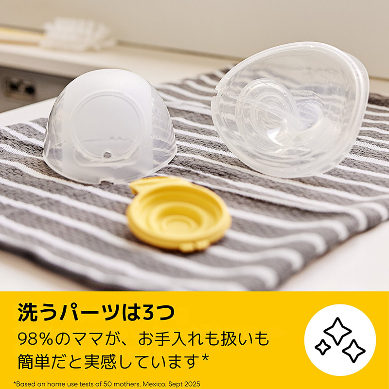 メデラ フリースタイル ミニ・ハンズフリー 電動さく乳器 両胸