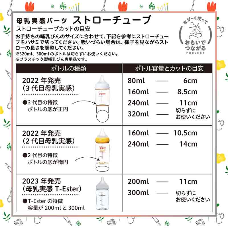 母乳実感 パーツ ストロー