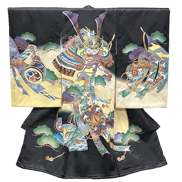 【お取り寄せ】男児祝着　蓮―２２１ ブラック