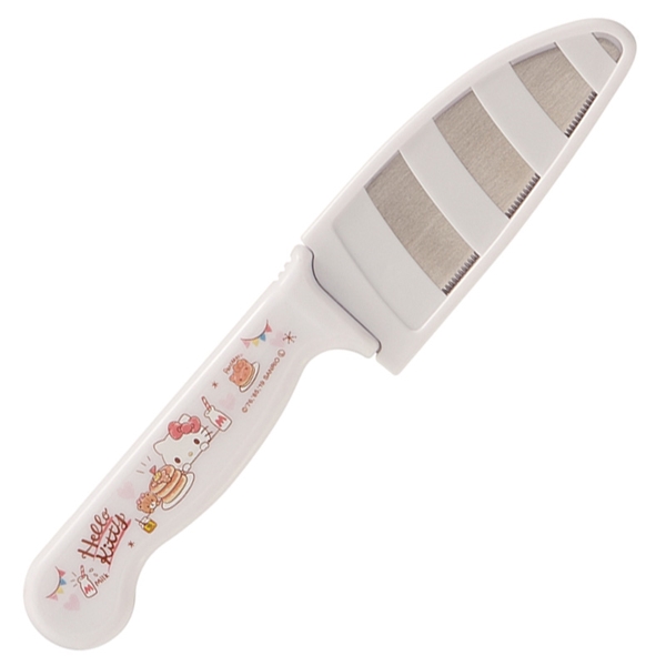 安全子供包丁 キティおやつタイム サヤ付き