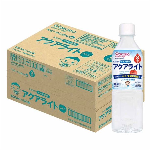 [ケース販売]ベビーのじかん アクアライトりんご 500ml×24本