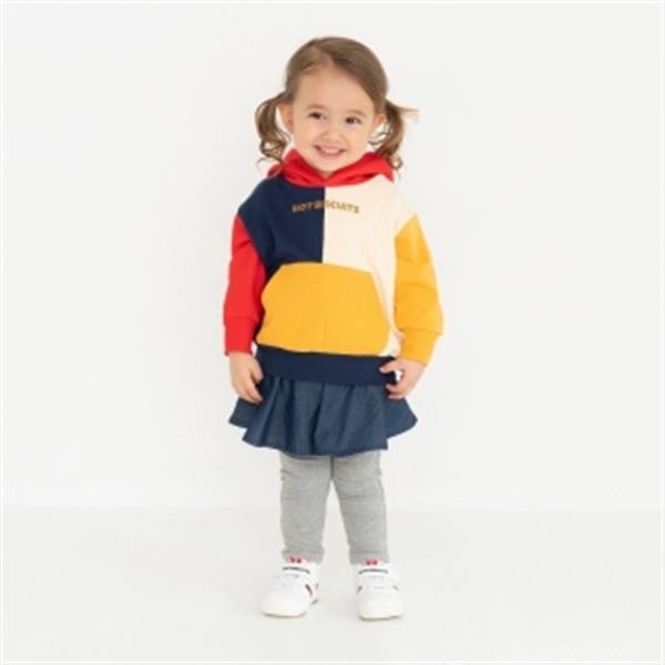 【SALE】｢ユニセックス｣　パーカー　[ミキハウス　ホットビスケッツ] 赤×紺 80cm