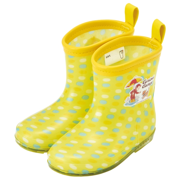 [14.0~16.0cm]レインブーツ　おさるのジョージ２３　イエロー イエロー 14.0cm