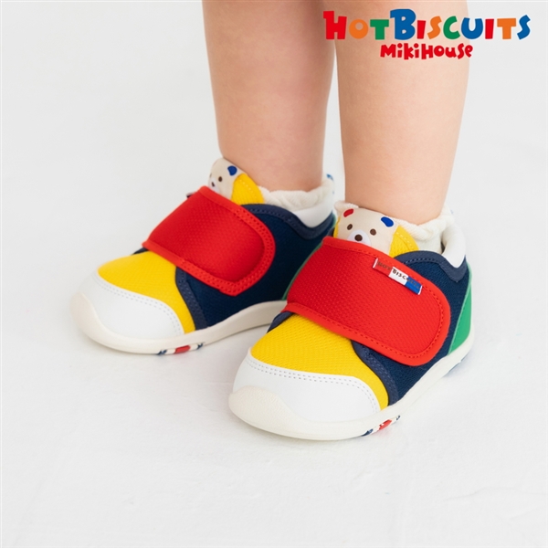 [14.0～15.0cm] セカンドベビーシューズ マルチカラー　[ミキハウス　ホットビスケッツ] マルチ 14.0cm