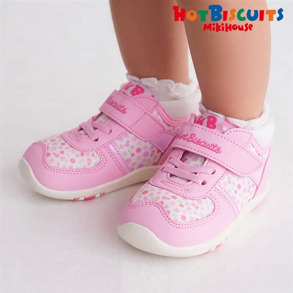 【SALE】[13.0～15.5cm]セカンドベビーシューズ ピンク　[ミキハウス　ホットビスケッツ] ピンク 13.0cm