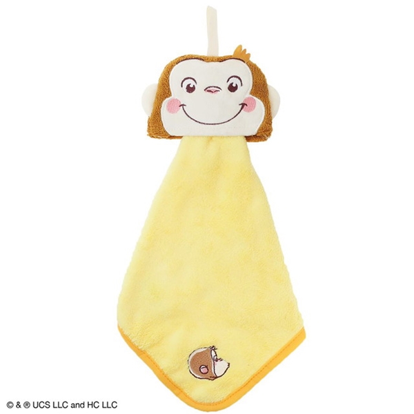 マイクロループタオル おさるのジョージにんまりジョージ 25×25cｍ