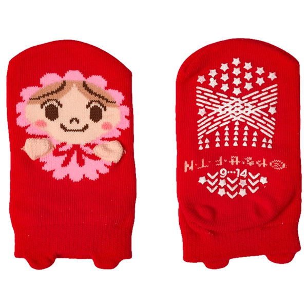 [ベビー]アンパンマンベビーソックス　パペット　ローズ ローズ 9~14cm