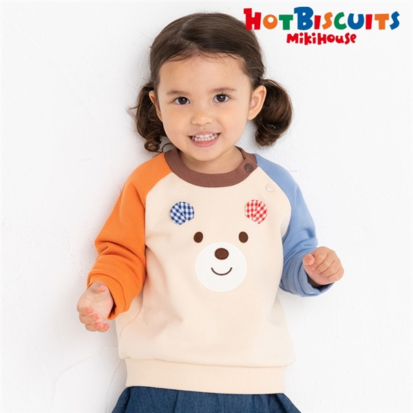 【SALE】[ベビー]トレーナー　アイボリー　[ミキハウス　ホットビスケッツ] アイボリー 70cm