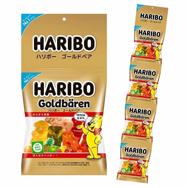 吊り下げ菓子 ハリボー ゴールドベア グミ 4連