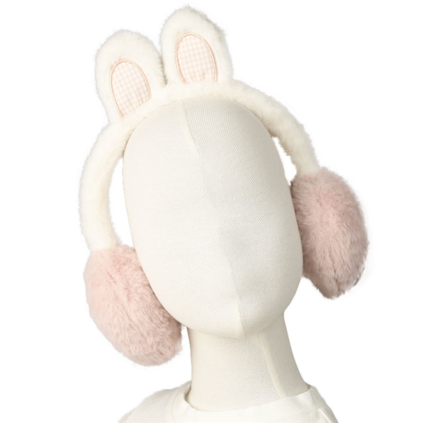【SALE】イヤマフ　耳付き　ウサギ／ピンク ピンク