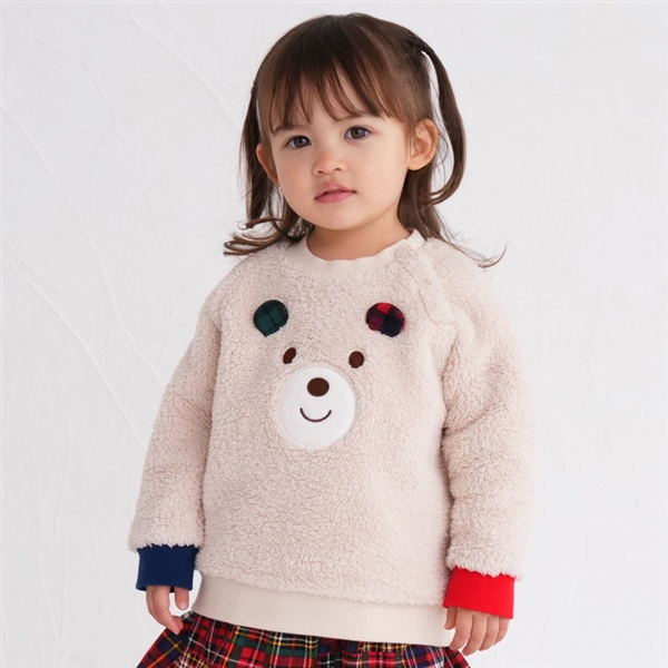 【再値下】【SALE】[キッズ]トレーナー　アイボリー　[ミキハウス　ホットビスケッツ] アイボリー 100cm