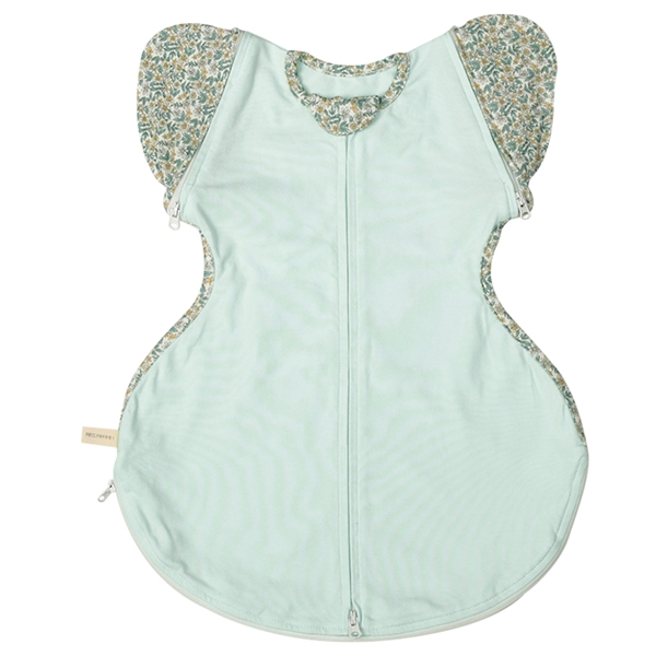 [Mサイズ]ねくるみ　花柄ブルー サックス 4~9ヵ月