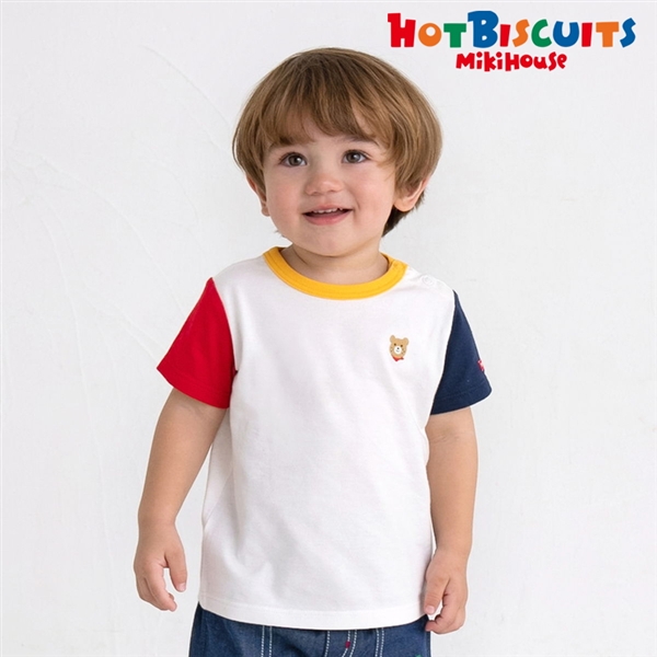 [ベビー]Ｔシャツ　ホワイト　[ミキハウス　ホットビスケッツ] ホワイト 70cm