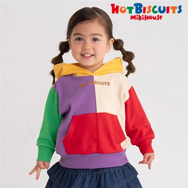 【SALE】[キッズ]パーカー　マルチカラー　[ミキハウス　ホットビスケッツ] マルチカラー 110cm