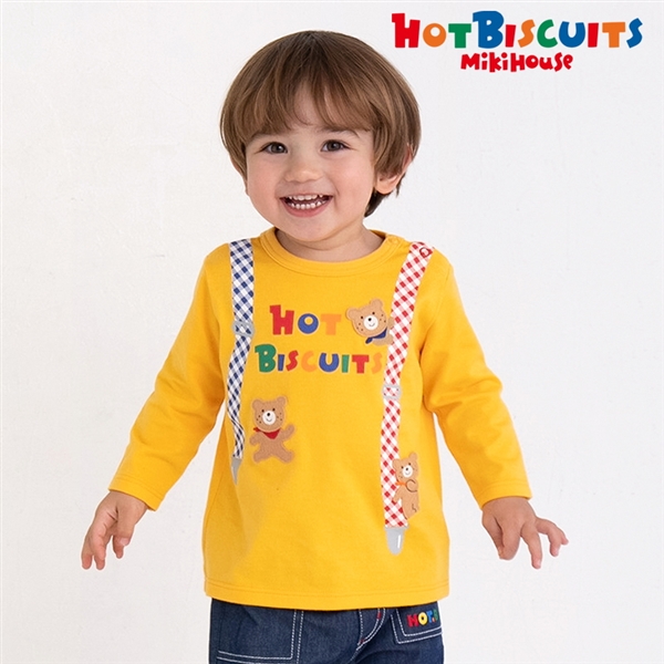【再値下】【SALE】[キッズ]Ｔシャツ　イエロー　[ミキハウス　ホットビスケッツ] イエロー 100cm