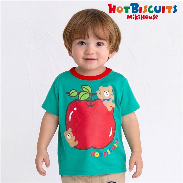 【SALE】[ベビー]Ｔシャツ　グリーン　[ミキハウス　ホットビスケッツ] グリーン 80cm