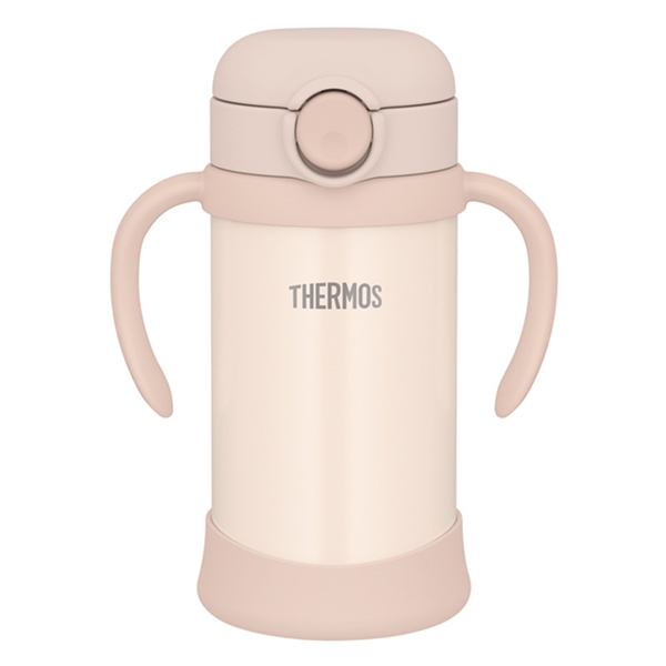 [350ml]まほうびんの ベビー ストローマグ FJT-350 ベージュ 350ml