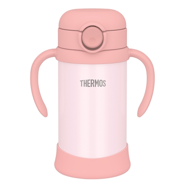 ◆[350ml]まほうびんの ベビー ストローマグ FJT-350 ピンク 350ml