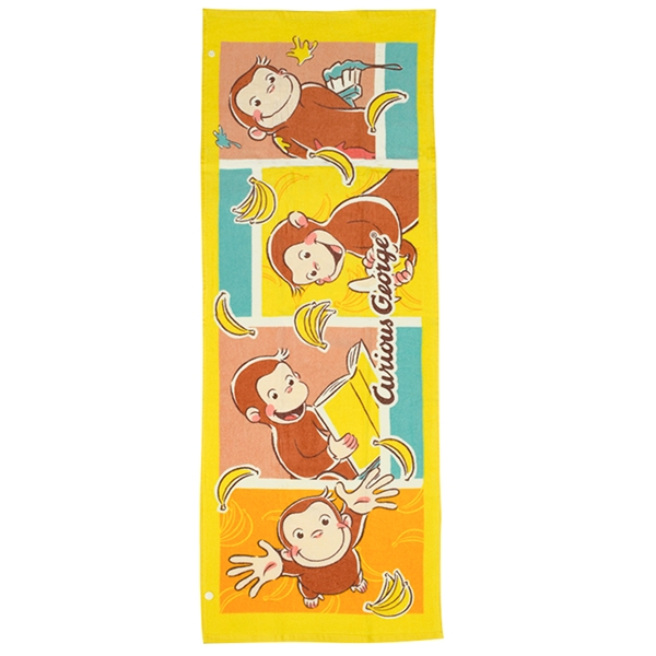 ジュニアバスタオル おさるのジョージバナナキャッチ 40×110cm