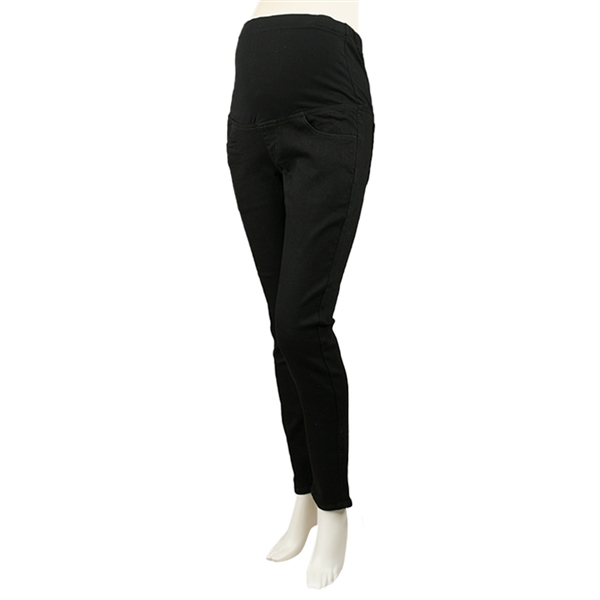 【SALE】やわらかフィットパンツ　　　（デニム） ブラック ブラック S