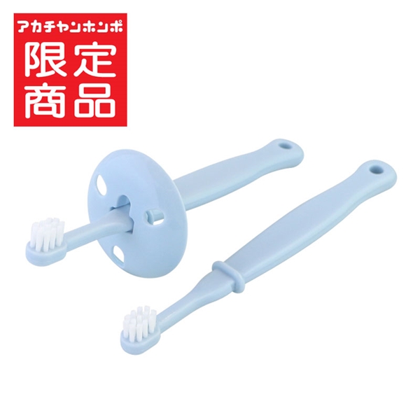 仕上げみがきにも使いやすい 乳歯ブラシ ブルー ブルー 10ヵ月~