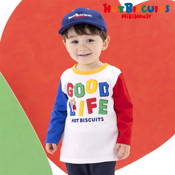 【再値下】【SALE】[キッズ]Ｔシャツ　ホワイト　[ミキハウス　ホットビスケッツ] ホワイト 100cm