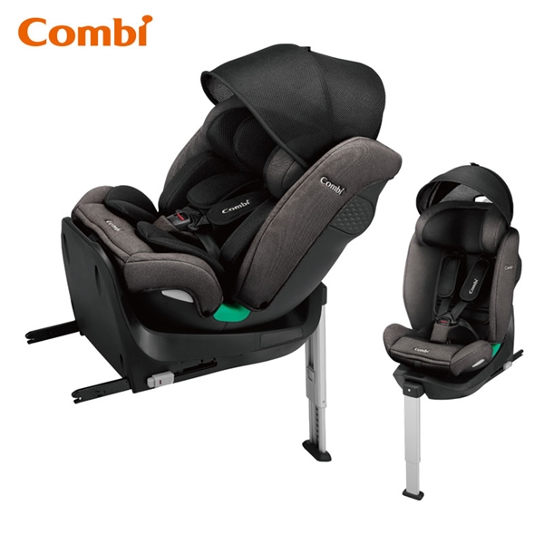 [ISOFIX取付x回転式]クルムーヴ　ロング R129 エッグショック EA ブラック 2024年モデル チャイルドシート ブラック