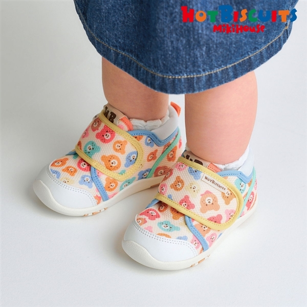 [14.0～15.0cm] ベビーシューズ ホワイト　[ミキハウス　ホットビスケッツ] ホワイト 14.0cm