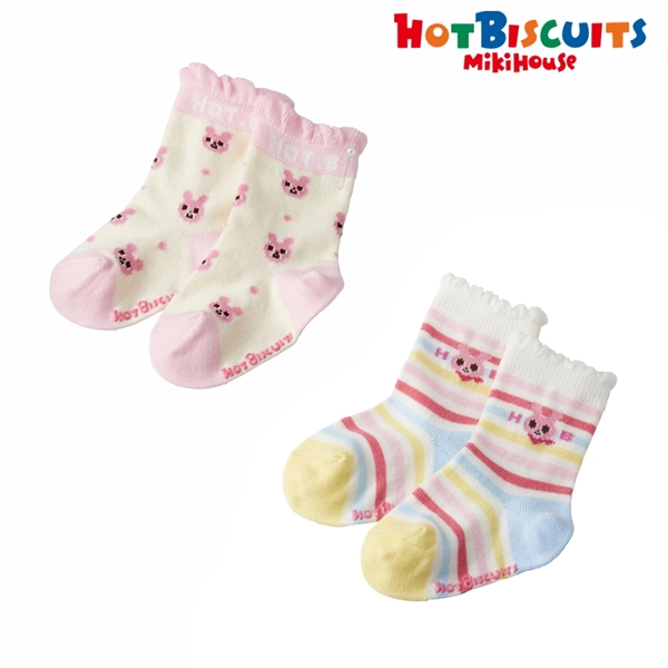[キッズ] ソックスパック ピンク　[ミキハウス　ホットビスケッツ] ピンク 15~17cm