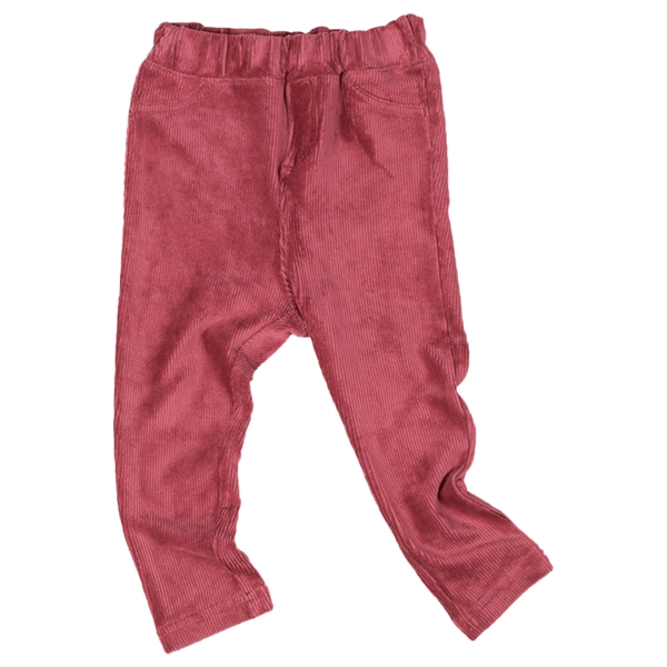 【SALE】[ベビー]いつものパンツ　１０分丈　ニットコール　レッド レッド 70cm