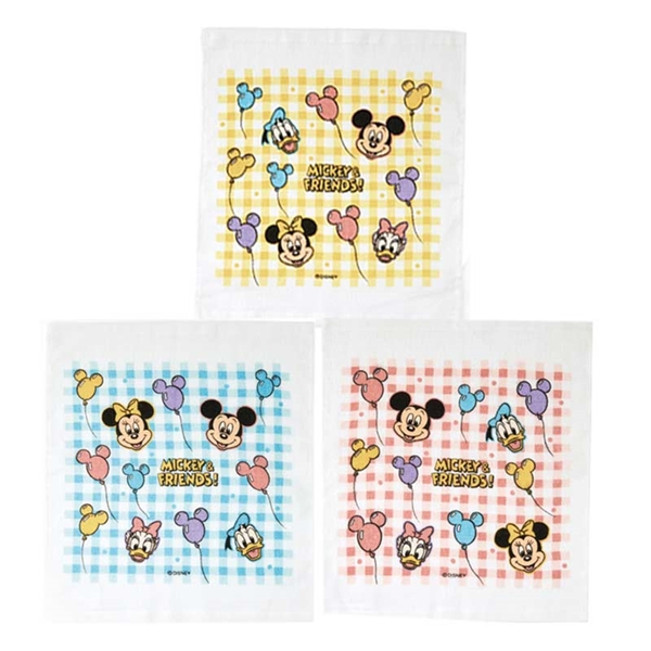 おしぼりタオル 3枚セット ミッキー＆フレンズ 風船