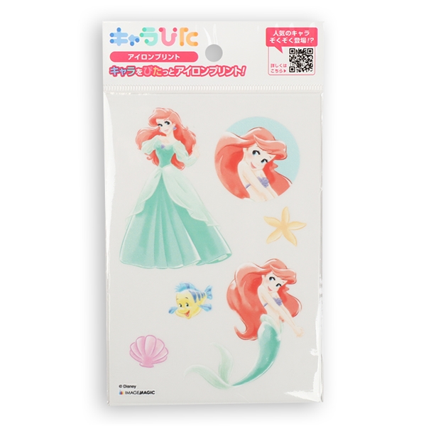 ディズニープリンセス　アイロンプリントシート　はがきサイズ