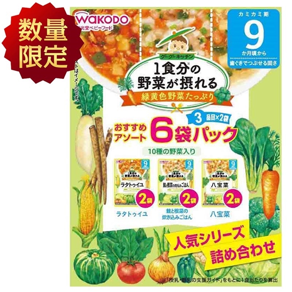 1食分の野菜 グーグーキッチン 6袋パック 9ヵ月