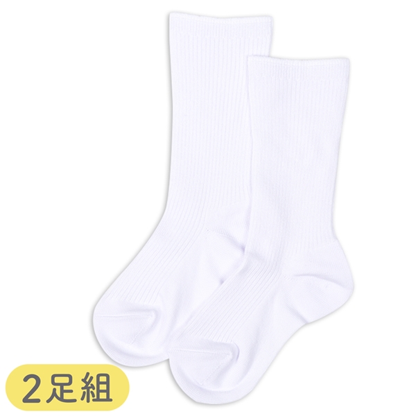 [キッズ]セブンプレミアムスクールソックスクルー丈２足組　ホワイト ホワイト 14~16cm