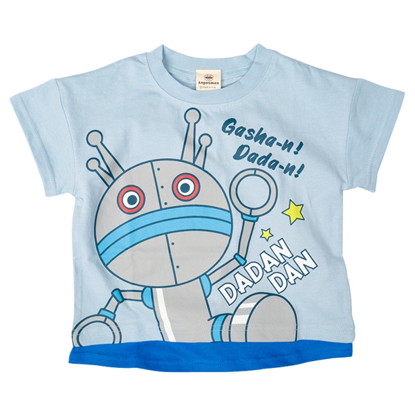 【再値下】【SALE】[ベビー]半袖Ｔシャツ　アンパンマン　パネル　サックス サックス 80cm