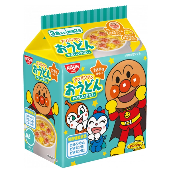 アンパンマン おうどん やさしいおだし 3パック