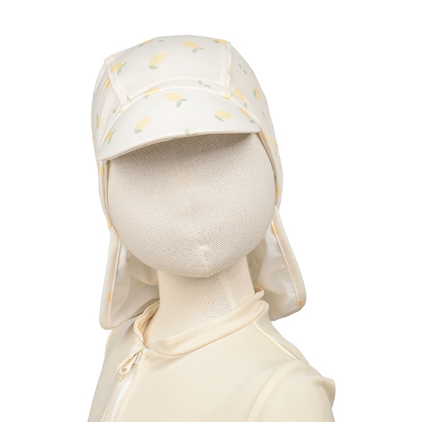 [42～52cm]スイムキャップ レモン柄 クリーム クリーム 42~52cm