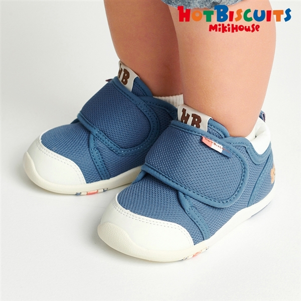 【SALE】[14.0～15.0cm] セカンドベビーシューズ ブルー　[ミキハウス　ホットビスケッツ] ブルー 15.0cm
