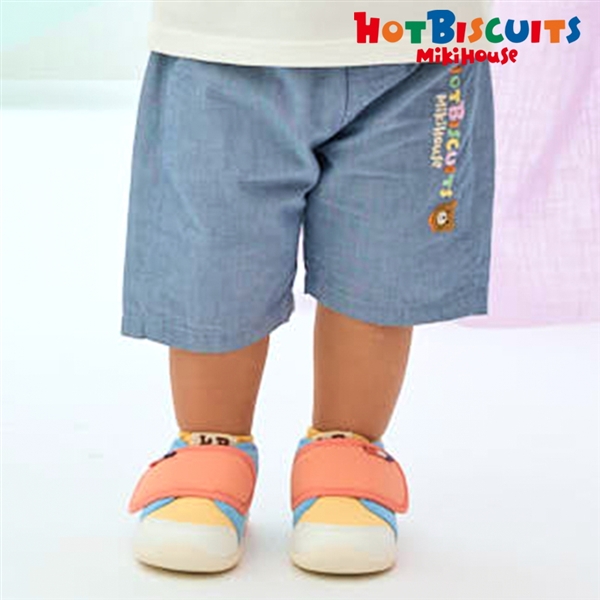[キッズ] ハーフパンツ ブルー　[ミキハウス　ホットビスケッツ] ブルー 100cm