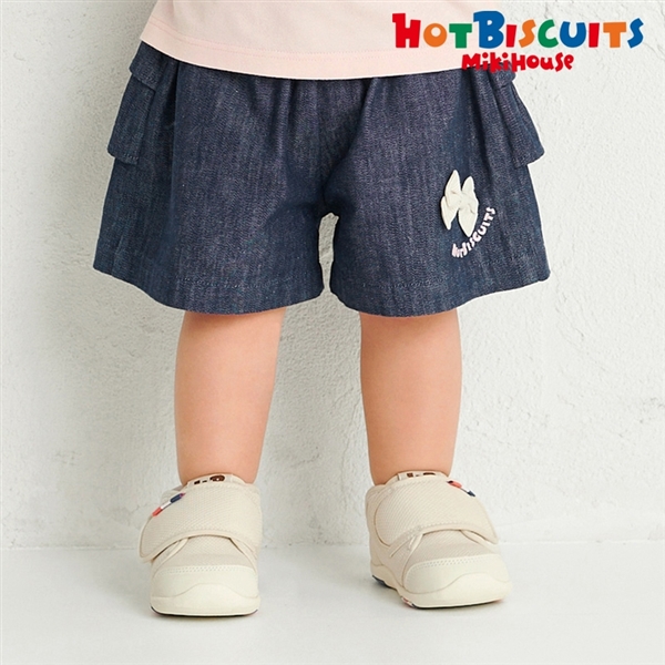 [キッズ] ハーフパンツ ネイビー　[ミキハウス　ホットビスケッツ] ネイビー 100cm