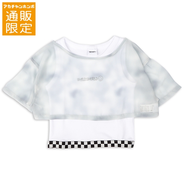 【SALE】【通販限定】[ジュニア]Ｔシャツタンクトップセット　スマイリーワールド　グレー グレー 140cm