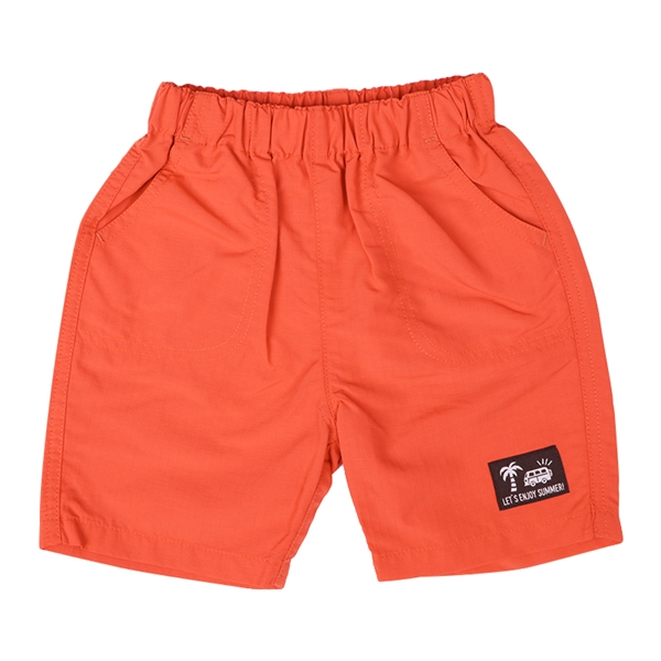 【SALE】[ベビー]５分丈パンツ　ナイロンリップ　レッド レッド 95cm