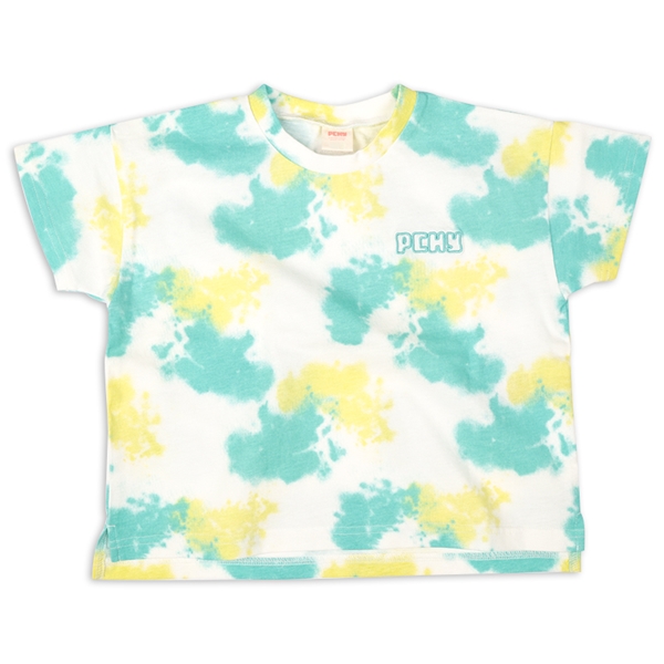 【SALE】[キッズ]タイダイ風半袖ＴシャツＰＣＨＹ　ペパーミント ペパーミント 100cm