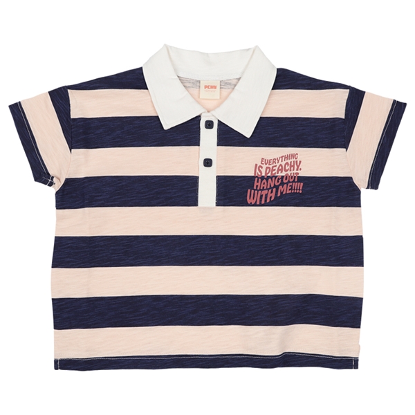 【再値下】【SALE】[ベビー]ボーダー衿付きＴシャツＰＣＨＹ　ネイビー ネイビー 80cm