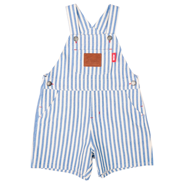 【SALE】[キッズ]ヒッコリーオーバーオールＰＣＨＹ　サックス サックス 100cm
