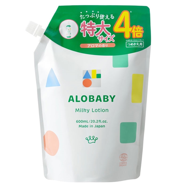 ALOBABY ミルクローション つめかえ用 アロマの香り 600ml
