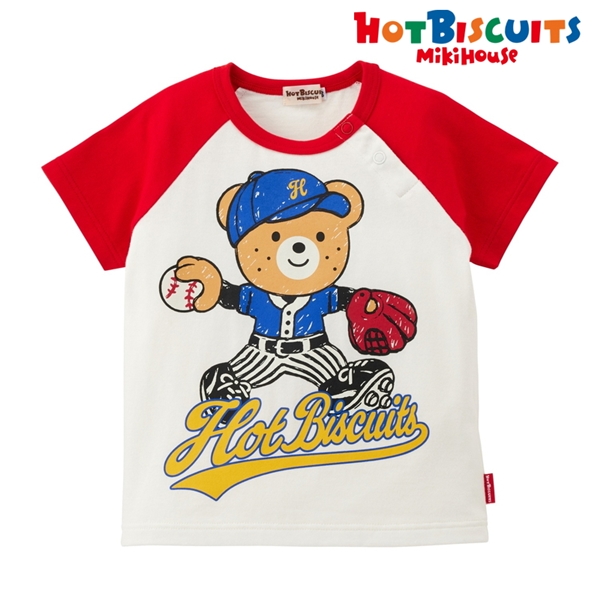 【SALE】[かぞくおそろい] [ベビー] Ｔシャツ レッド　[ミキハウス　ホットビスケッツ] レッド 80cm