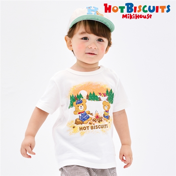 【SALE】[かぞくおそろい] [キッズ] Ｔシャツ グリーン　[ミキハウス　ホットビスケッツ] グリーン 100cm